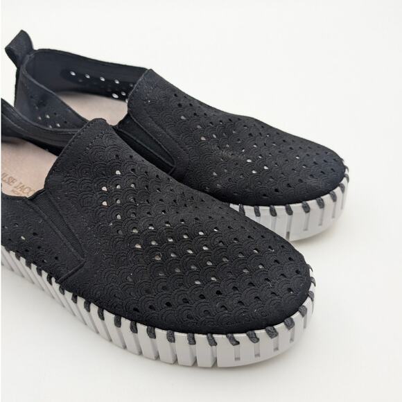 Ilse Jacobsen Hornbæk Tulip Women's Platform Slip-On Shoes Black Size US7 EU37 - Picture 10 of 10